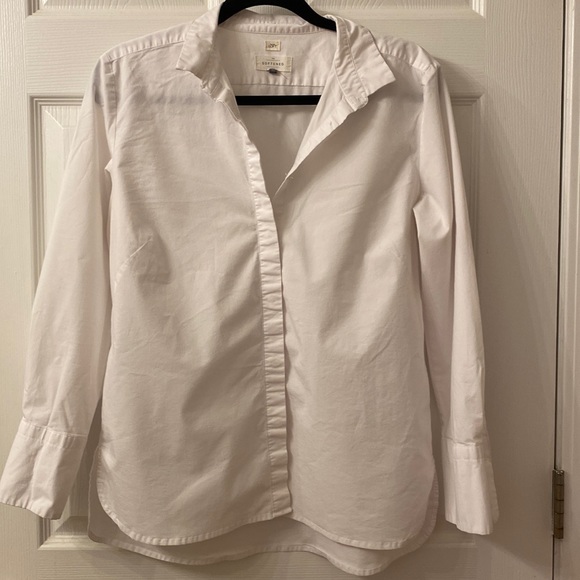 LOFT Tops Loft Size L White Button Down Shirt Poshmark